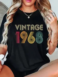 100% Cotton 56th Birthday Gift 1968 Vintage Men Women 56 Years Old T-Shirt