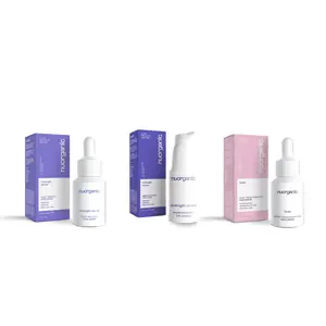 nuorganic Nighttime Bundle (3qty) - Bakuchiol Midnight Revive Face Serum, Bakuchiol Eye Cream, Lunas Night Transformation Face Serum, Skin Repair, Skincare, Nighttime Skincare Routine