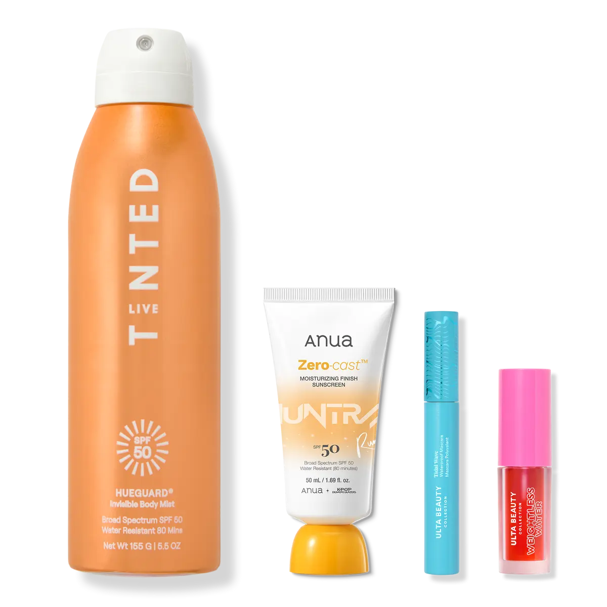 Ulta Beauty Bundle: Sunkissed Beauty– Spf 50 Sunscreen, Waterproof Mascara & Lip Stain