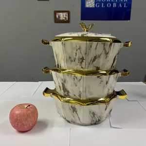 3-Piece Thermal Insulated Food Warmer Set – 2L, 2.5L, 3L Large Capacity Lunch Boxes for Family Gatherings