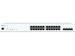 Sophos 100 CS110-24FP Ethernet Switch 24 Ports - Manageable - Gigabit Ethernet, 10 Gigabit Ethernet - 10/100/1000Base-T, 10GBase-X - 2 Layer Supported - 410 W PoE Budget - Twisted Pair, Optical Fiber