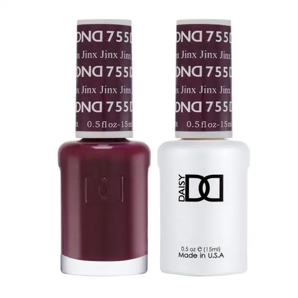 DND Duo Set - Long-Lasting Gel Polish & Matching Lacquer, Professional Manicure, 755 Jinx, 0.5 fl oz, Gel Nail Polish, Gel Nails, Nail Art