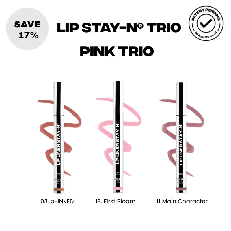 sacheu Lip STAY-N Trio - Peel-Off Lip Stain 3-Pack - All-Day Wear Transfer-Proof Lip Stain - Infused with Hyaluronic Acid & Vitamin E for All Skin Types - Vegan & Cruelty-Free