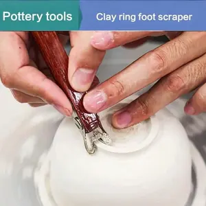 Stainless Steel Hole Puncher Carving Sculpture Modeling Pottery Cutting And Punching Ceramic Polymer Clay Tools,Stainless Steel Pottery And Polymer Clay Carving Tool Set - Precision Carving, Punching And Molding Tools For Ceramics And Handicrafts