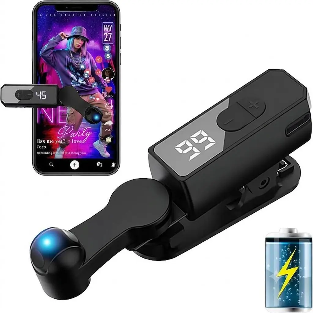 Rechargeable Automatic Clicker Smart Screen Tapper for Cellphones, Android Devices & Mobile Controllers - Compact Adjustable Portable Smartphone Accessory, Strong Battery Life, Hands-Free Silent Operation, Selfie Trigger