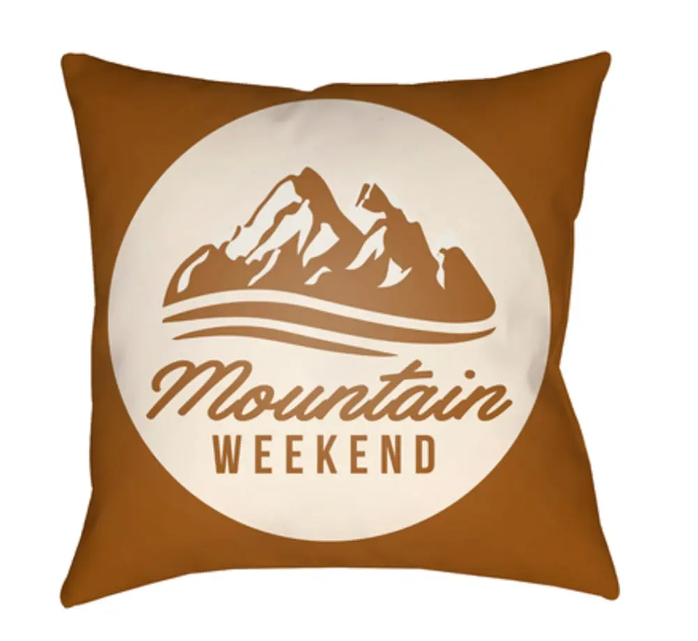 Artistic Weavers LGCB2053-1818 Artistic Weavers Lodge Cabin Alp Poly Filled Pillow - Tan & Beige - 18 x 18 in.