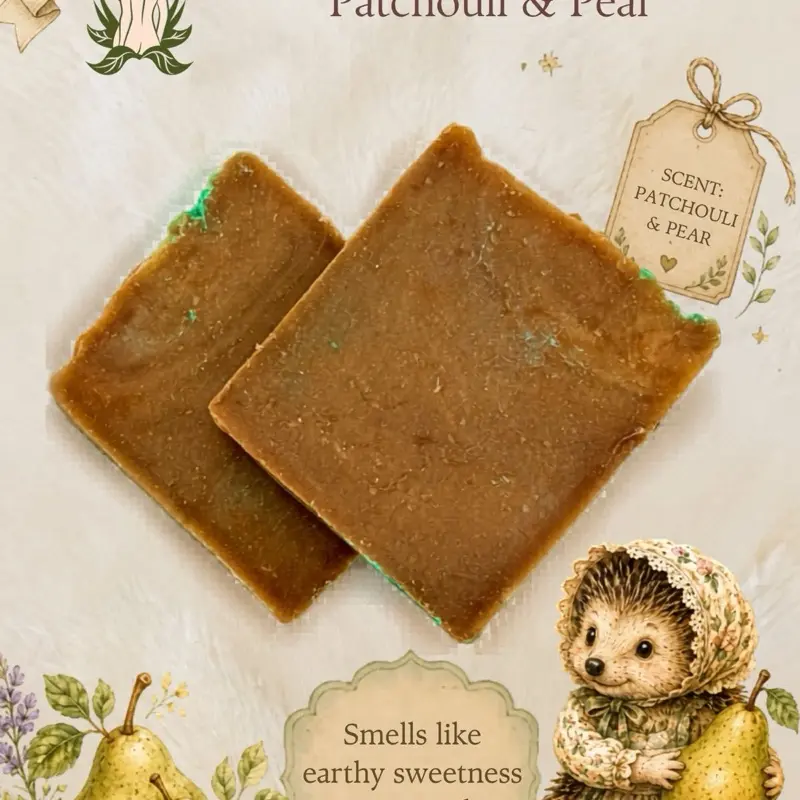 Piper Pearwood Natural Patchouli & Pear Soap
