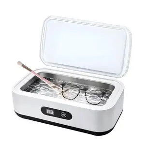 Ultrasonic Cleaner Machine Us Plug, Multifunction Stainless Steel Tank Sonic Cleaning Equipment, Ideal for Glasses Rings, Watch Bands, Dentures, Coins