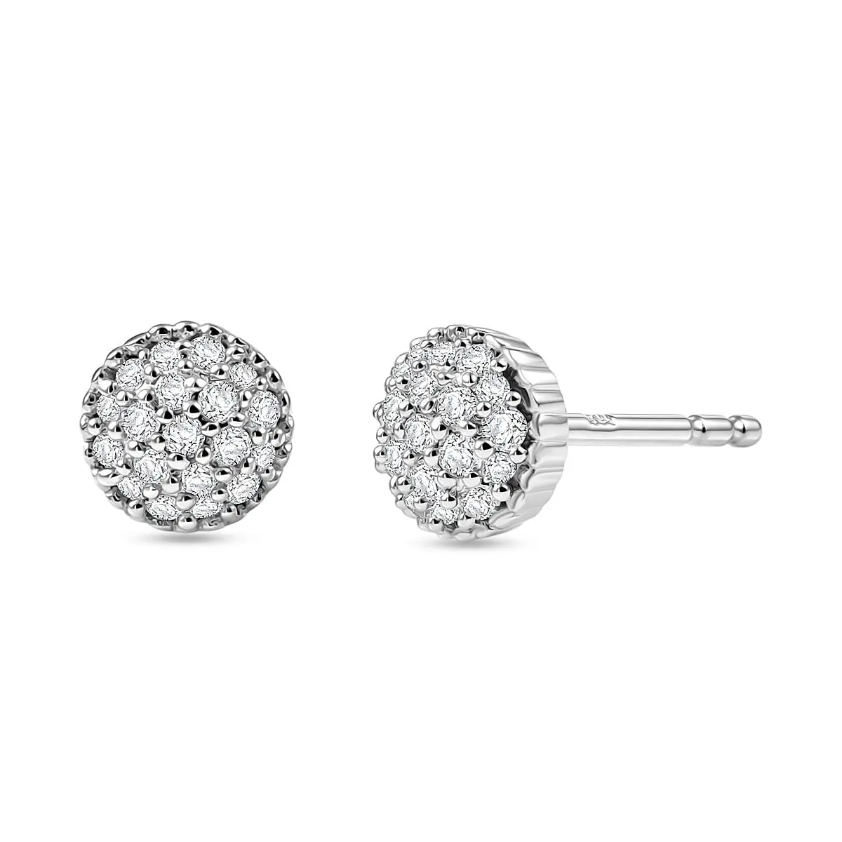 EverTrue Diamond Stud Earrings in Platinum Bond 0.15 ctw