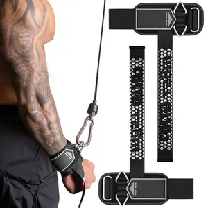 D-Ring Lifting Straps for Deadlift, Weightlifting Wrist Support Grips, 2-In-1 Straps with Metal D-Ring, Gym Bodybuilding Accessories