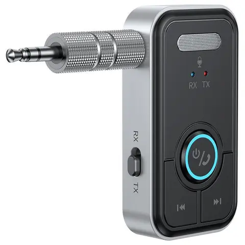 Bluetooth 5.3 Automotive Wireless Music Receiver - AUX to BT Vehicle Accessory, FM Transmitter, Car Charger, Hands-Free Calls, Compact Fast Charging, Long Standby, Music Streaming