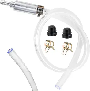 Brake Bleeder Hose,One Way Check Valve Tube Bleeding Tool Kit for Car Motorcyle Clutch for Men,2025 Upgraded Universal Brake Fluid Bleeder with 2 Screw Caps and 2 Spring Clamps