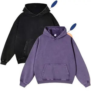 2 Pack Acid Wash Hoodie Oversized Vintage Hoodie Unisex Heavy Weight Hoodie Distress Casual Streetwear, Made in USA Hoodies for Men Women Couples Badass Alternative Fashion Fans Bold edgy design for goth Harajuku streetwear lovers