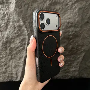 Phone Case: Premium Lychee Texture Case for iPhone 17 Pro/17 Pro Max, New Magnetic Ultra-Thin Case for iPhone 11/12/13, Stylish Solid Color Case for iPhone 14Pro Max, 16Plus,12/13Mini Simple Drop-Proof Case for iPhone 16 Pro Max,17Air