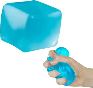 2026 Sensory Stress Cube,Sensory Squeeze  with Super Solid Squish for Anxiety Relief, Slow Rising, ADHD & Focus Aid – 2.1", 1Pc