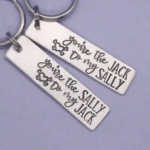 "You're the Jack to My Sally" and "You're the Sally to my Jack" Keychains