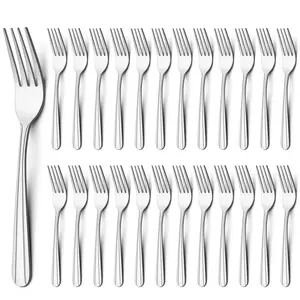 24 Piece Dinner Forks Set, 7.1" Stainless Steel Forks Silverware, Flatware Forks Set for Home, Kitchen or Restaurant, Metal Forks, Dishwasher Safe
