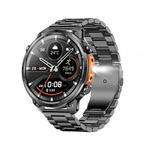 with GPS (Answer/Make Calls), New 2025 Military Smartwatch, Health Monitor, Compass/Altitude/Barometer, 100+ Sports Modes/SOS Emergency Flashlight/1ATM Waterproof/1.7” Large Screen/720mAh Battery, Compatible with Android & iPhone Phones
