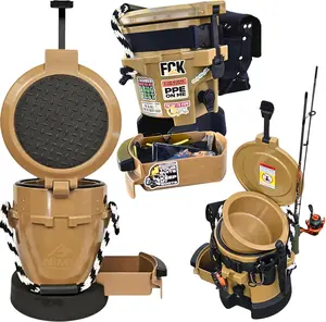 Animus 511 Coolers -Heavy Duty 5-in-1 Cooler with Built-in Seat, Dry Drawer & Roto Molded - Thick Insulated Walls-Lunch, Water & Gear Storage Ideal for Hunting, Fisherman & Professional Tradesman