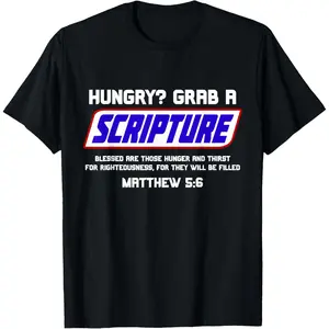 Cotton Short Sleeve  T-Shirt Funny Scripture Gifts, Bible Verse, Famous Scriptures, Quote T-Shirt
