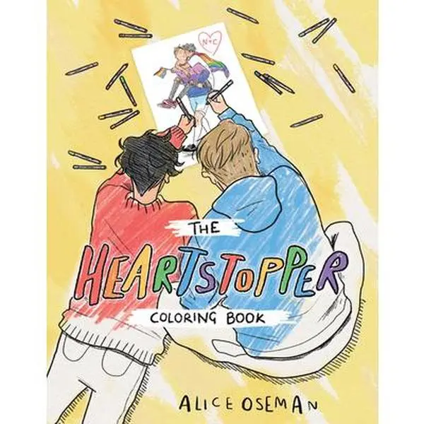 The Official Heartstopper Coloring Book - Alice Oseman, Paperback, Gift for Fans, Features Nick & Darcy Scenes, Tao & Nellie Moments, Netflix Guest Appearances, 10.7" h x 8.4" l x 0.4" w Children's Literature & Art Book
