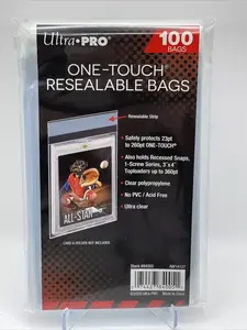 Ultra Pro One-Touch Resealable Bags 1 Pack of 100, For Magnetic Holders Organiser Set Card Sleeves Trading Card Toploaders