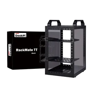 52Pi DeskPi RackMate TT Mini Server Cabinet for Mini PC, Network, Servers, Audio, and Video Equipment