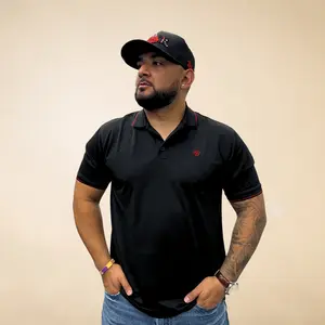 Ariat TEK Logo SMU Polo - Black/Red