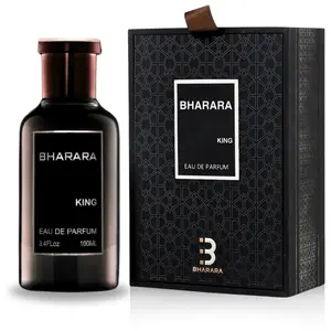 Bharara King Eau de Parfum Spray 100ml (3.4 oz) by Bharara – Fruity Vanilla Perfume, Long Lasting Fragrance, Men’s Perfume