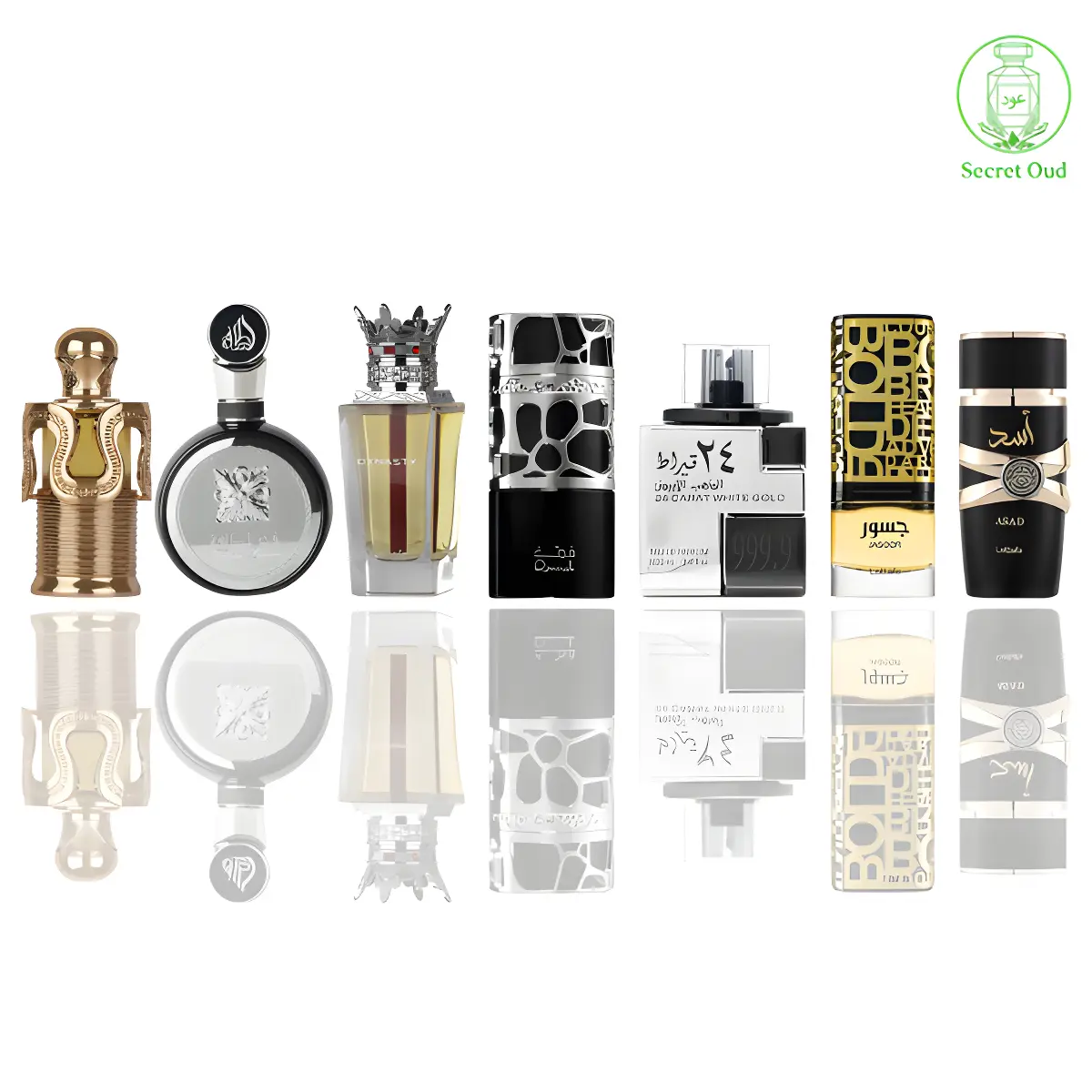 Maitha + Fakhar + Dynasty + Qimmah + 24 Carat White Gold + Jasoor + Asad -- 7 Piece Bundle