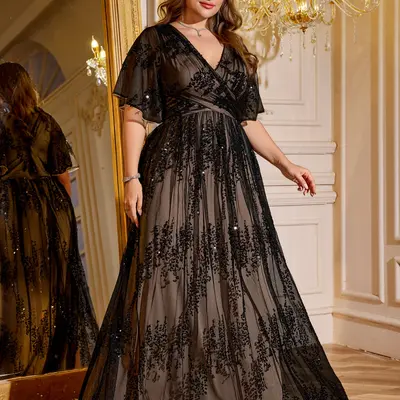formal christmas party dress plus size 2024 IM8895