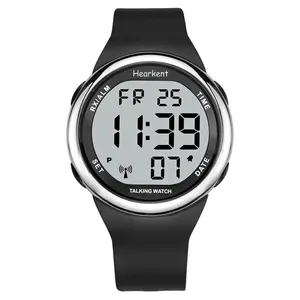 Hearkent Atomic Talking Watch Sets Itself for Visually impaired or Seniors LCD Big Number Easy-to-Read Talking Watch for Elderly tiktokshopspringglowup