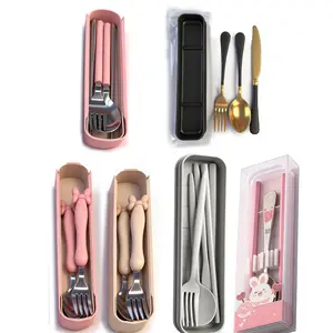 6 Set 15 Pcs Heavy Duty Stainless Steel Flatware Utensils Cutlery Set Including Steak Knife Fork and Spoon, Dishwasher Safe,BPA-free & food-safe forToddler self-feeding training,On-the-go meals,Daycare & preschool supplies,Picnics & family outings