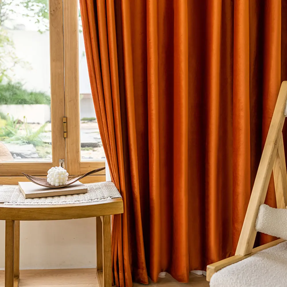 Modern Simple Italian Velvet Curtains, Windproof Warmth, Thickened Soundproof, Heavy Curtain, Full Shade Hole Drilled, Living Room Bedroom Decor, Home Decoration Curtain, Thermal Insulated Curtain, Home Decorative Curtain