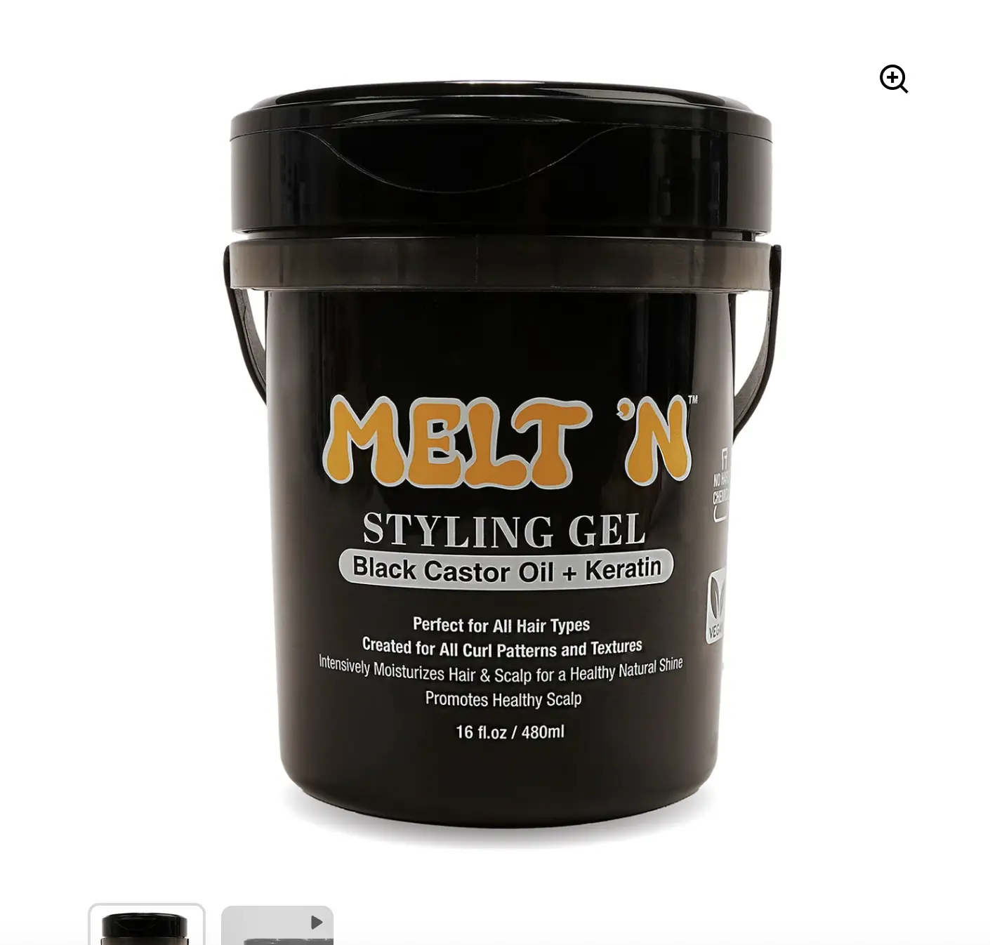 MELT'N Styling Gel - Black Castor Oil + Keratin