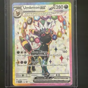 Umbreon ex #176 Black Star Promo Card, from the Prismatic Evolutions Premium Figure Collection