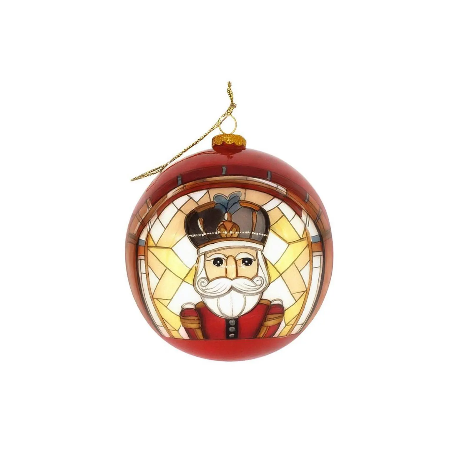 Nutcracker Magical Christmas Ballet -Stained-Glass Globe Ornament - Nutcracker