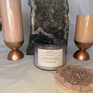 Ashley Spiritualist ( Sanctuary ) Manifestation Candle for Empowerment, cleanse and spiritual manifestation.