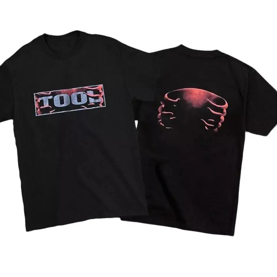 Vintage Tool Undertow T-Shirt, 2-Sided Rock Band Graphic Tee, Unisex Short Sleeve Shirt Casual Everyday Tops Casual Breathable Top
