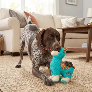 Sherps Llama, Teal Dog Toy, Medium