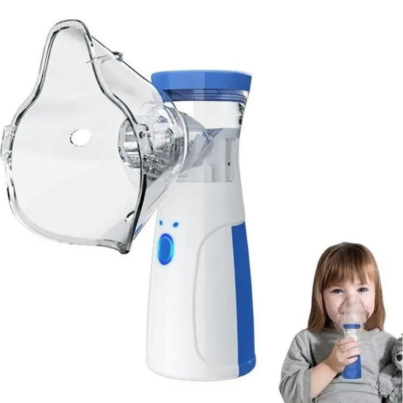 Portable Mesh Nebulizer, Handheld Nebulizer for Adults Kids Quiet Operation,Rechargeable Handheld Humidifier for Respiratory Care at Home/Travel