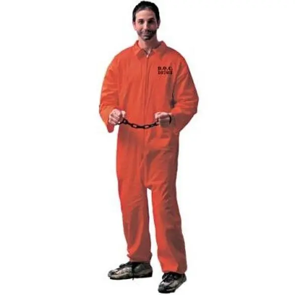 Adults Jailbird Prisoner Costume