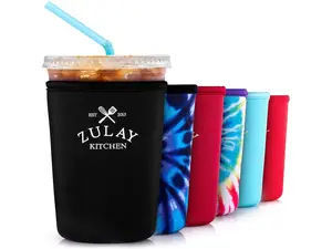 Zulay Kitchen Reusable Iced Coffee Sleeve - Thermal Insulated Cover for Medium Tumblers, Mugs & Bottles with Non-Slip Grip
