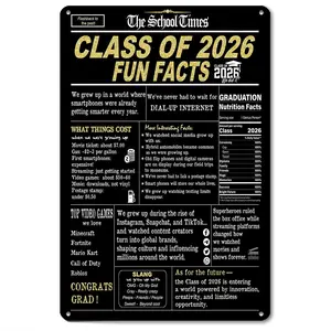2026 Graduation Keepsake Poster, Funny Inspirational 2D Flat 8x12 Inch Home Room Decorations, Dorm Wall Piece for Graduation Decorations 2026