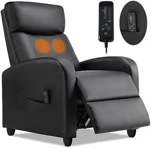 HomeSquad Recliner Chair for Living Room, Massage Recliner Chair Winback Single Sofa Home Theater Chairs Adjustable Modern Reclining Chair with Padded Seat Backrest for Adults