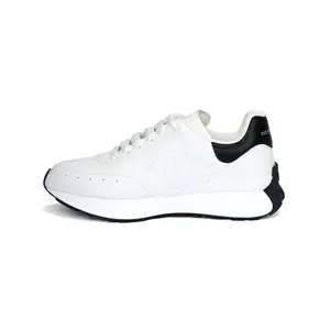 Alexander McQueen Sprint Runner Leather Low-Top Casual Sneakers for Men in White Trending Shoes, House White Official Shoes to Get / Maison Mihara Verifiable, with credentials and supporting global authentication