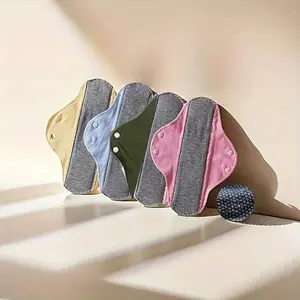 4pcs Leak-Proof & Waterproof Washable Incontinence Padswith Graphene Aseptic Technology for Elderly Care Absorbent Pads