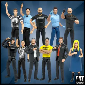 Set of all 11 Ultimate Wrestling Action Figures With Deluxe Articulation for WWE & AEW Wrestling Action Figures