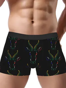 South Africa Green Antelope Rugby Underwear Polyester Briefs Underpants