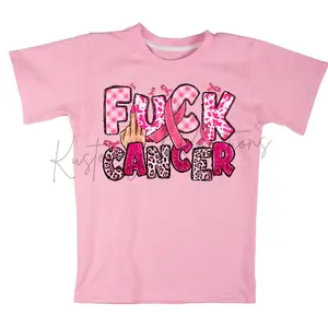 Fuck Cancer • T-shirt Tee Shirt Comfortable Unisex Top Sublimation Casual Graphic Shirts Cute Support